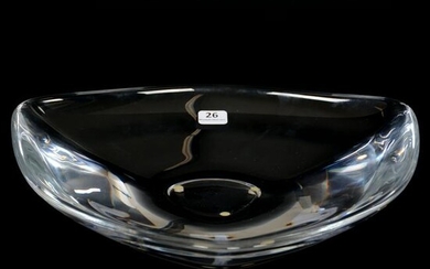 Bowl Signed Orrefors, Clear Crystal