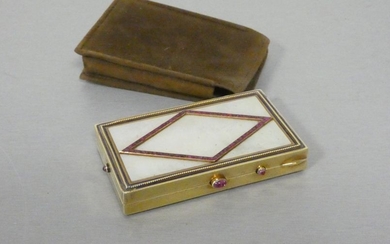 Box for use as a hand powder case...