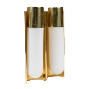 Brass and Glass Sconce