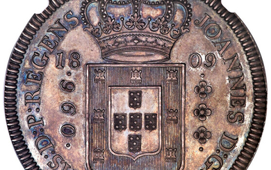 Brazil: , João Prince Regent silver Proof Pattern 960 Reis 1809-R PR63+ NGC,...