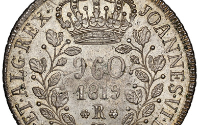 Brazil: , João VI 960 Reis 1819-R MS64 NGC,...