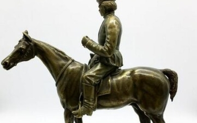 Bronze figure sculpture Eugene A. Lansere