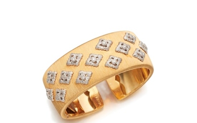 Buccellati Gold and Diamond Cuff-Bracelet