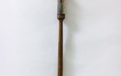 C. Wilder Birch Stick Barometer, Peterborough, New Hampshire, 19th century, ht. 40 in.Note: Barometers containing mercury cannot be shi