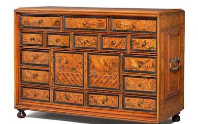 CABINET Baroque, Southern German, probably Augsburg, first half of the 17th century.