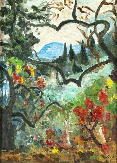 CARLO LEVI (Torino, 1902 - Roma, 1975): Landscape