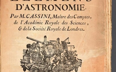 CASSINI, Jacques - Élémens d'astronomie.