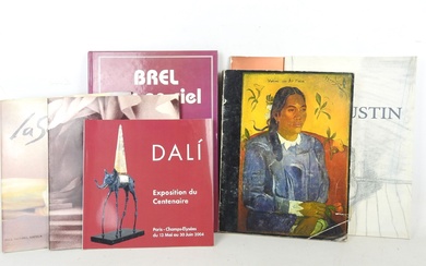 [CATALOGUES] : 7 vols. d'expositions comprenant : - DALI - Exposition du centenaire, Paris-Champs-Elysées du...