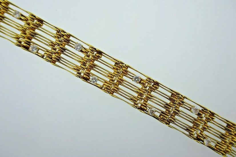 CHAUMET PARIS 18k Yellow Gold & Diamond Bracelet