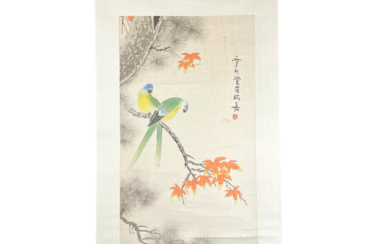 彩墨画 花鸟 CHINESE INK AND COLOR PAINTING FLOWER AND BIRD