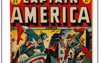 Captain America Comics #37 (Timely, 1944) CGC VF+ 8.5...