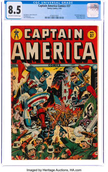 Captain America Comics #37 (Timely, 1944) CGC VF+ 8.5...