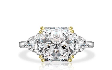 Certified 2.6 ctw Diamond Ring - 14K White & Yellow Gold