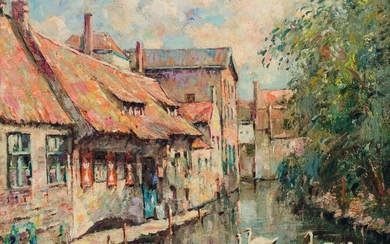Charles Verbrugghe (1877-1974), 'Canal de Bruges', 39 x 46 ,5 cm