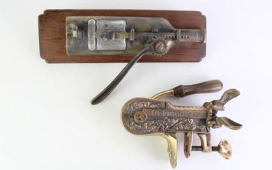Chateau La Rose Mounted Wine Bottle Opener Together with Another