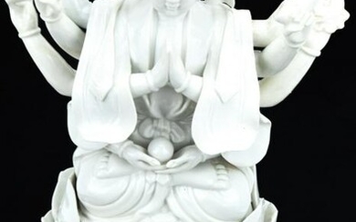 Chinese Blanc de Chine Porcelain Buddha Statue