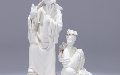 Chinese Blanc de Chine Porcelain Sculpture of Immortal