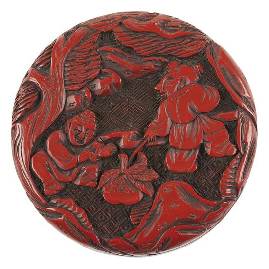 Chinese Cinnabar Lacquer Carved Box