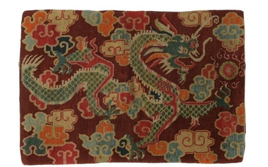 Chinese Dragon Rug, 19th Century
