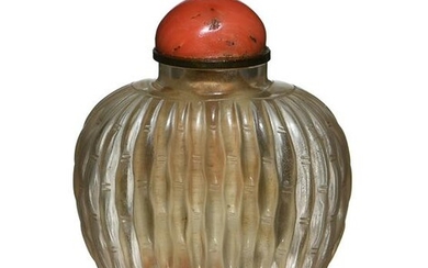 Chinese Rock Crystal Snuff Bottle, 18th Century
