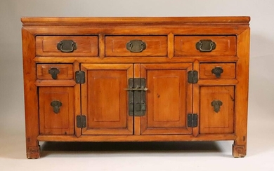 Chinese Style Tropical Wood Low Chest
