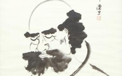 Chinese Watercolor of a Sleeping Gentleman