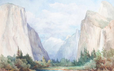 Christian Jorgensen (1860-1935) View of Yosemite sight 21 x 30...