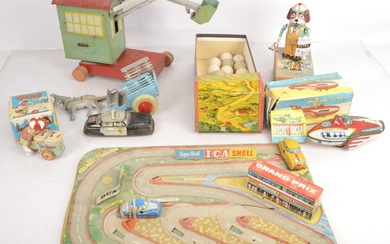 Collection of miscellaneous Tin Toys by French and other makers (10)