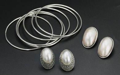 Contemporary Sterling Silver Jewelry Group