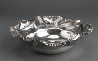 Continental Sterling Silver Bowl with Ruffle Rim