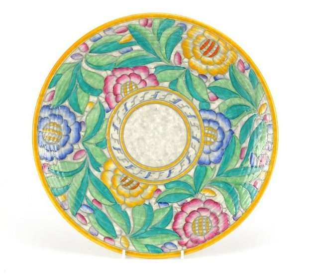 Crown Ducal Persian rose wall plaque by Charlotte
