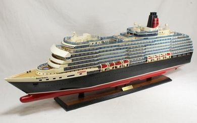 Cunard Queen Victoria Large Wood Ship Model