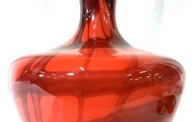 Czech Glass Art Deco Art Glass Vase