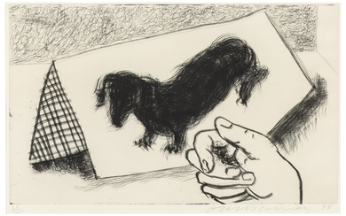 DAVID HOCKNEY (B. 1937) Dog Wall: One Plate