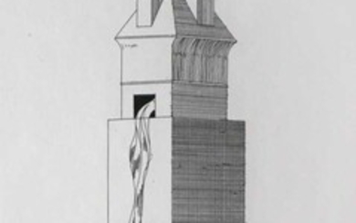 David Hockney (British b.1937) The Tower Had One Window