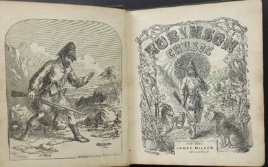 Defoe, Robinson Crusoe, 1859 Thwaites illustrations
