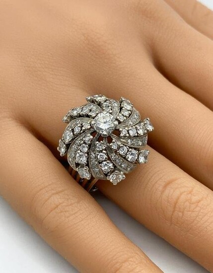 Diamond And White Gold Cocktail Ring