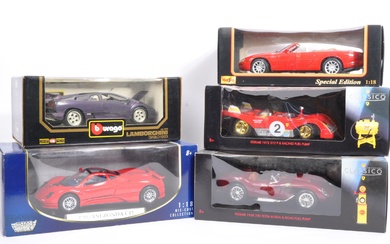 COLLECTION OF 1/18 SCALE BOXED DIECAST MODELS