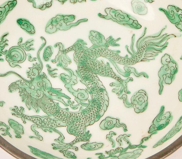 Dragon Design Hong Kong Porcelain Bowl