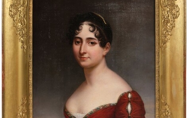 Ecole française vers 1810 Portrait de femme... - Lot 26 - Gros & Delettrez