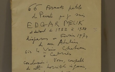 Edgar MELIK (1904-1976) - "66 Formats petits...