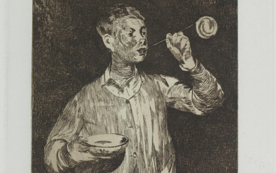 Edouard Manet (French, 1832-1883) L'Enfant aux Bulles de Savon