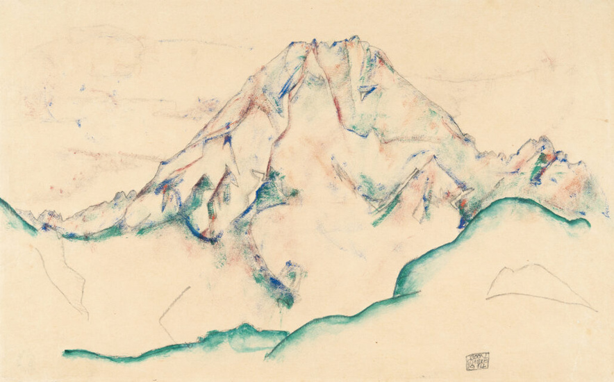 Egon Schiele 1890 Tulln/Donau – Wien 1918 Mountain top in Austria