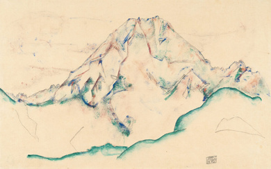 Egon Schiele 1890 Tulln/Donau – Wien 1918 Mountain top in Austria