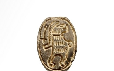 Egyptian Steatite Scarab with Standing Hippo Taweret