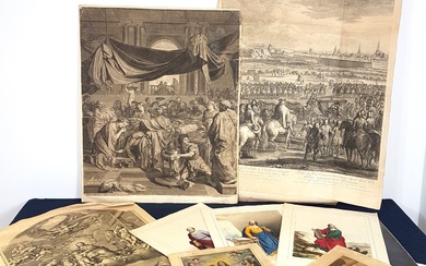 Ensemble de gravures du XIXe siècle
