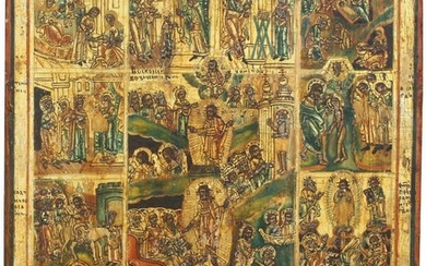 Exhibited Russian Icon,"The Resurrection.."