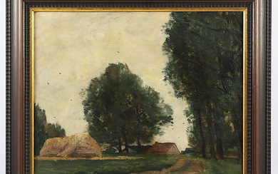 FALKENBERG, Richard (1875-1948), "Landschaft mit Gehöft", R.