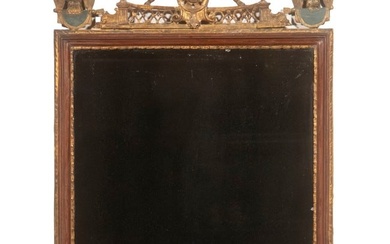 FEDERAL PERIOD HALL MIRROR WITH PATRIOTIC THEME