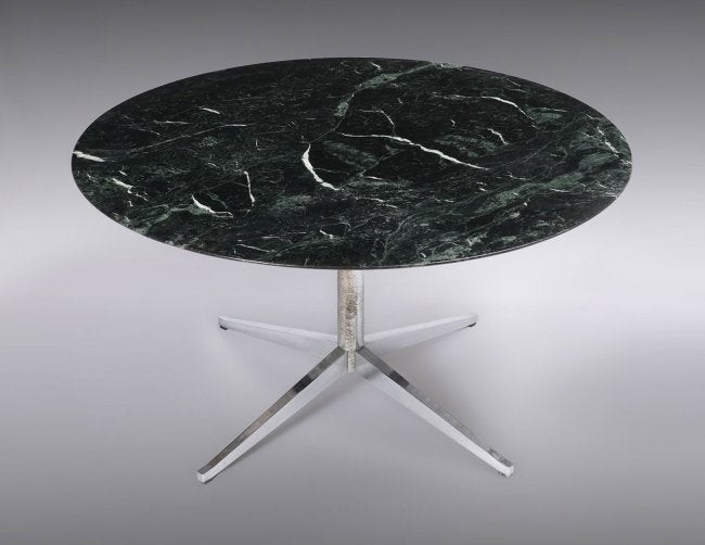 FLORENCE KNOLL MID-CENTURY MARBLE TOP DINING TABLE